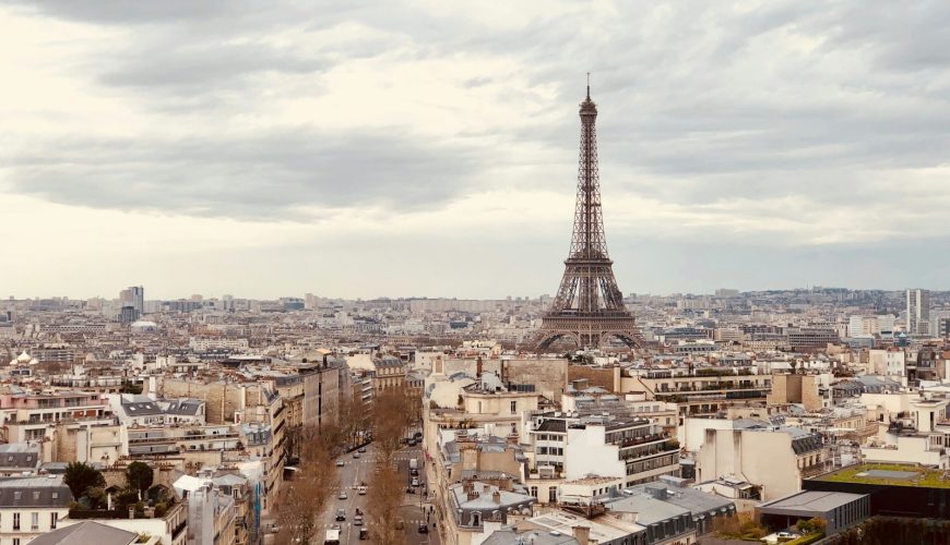 aerial photography of Eiffel Tower